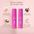 Set of 2 2bTanned Self Tanning Mousse – Light to Medium & Medium to Dark (175ml Each).