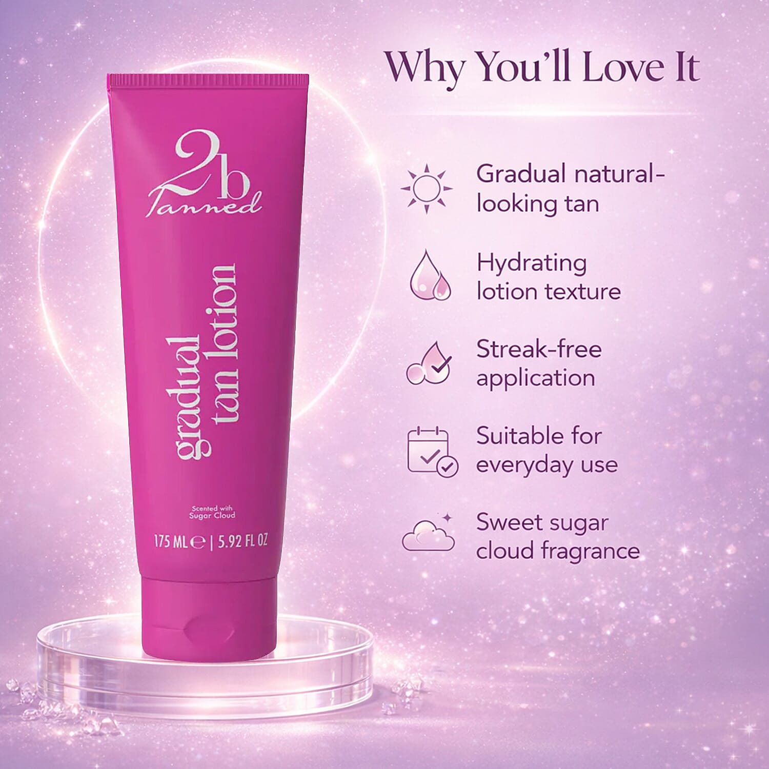 Set of 2 2bTanned Honey Drops for Self Tanning (50ml) &amp; Gradual Tanning Lotion (175ml). 221309650 4