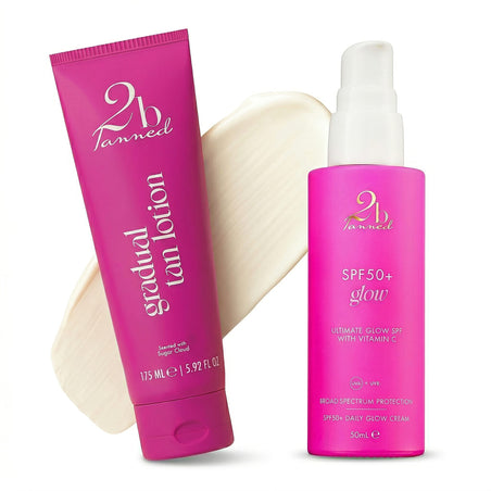 Set of 2 2bTanned SPF50 Glow (50ml) &amp; Gradual Tanning Lotion (175ml) 221309654 1