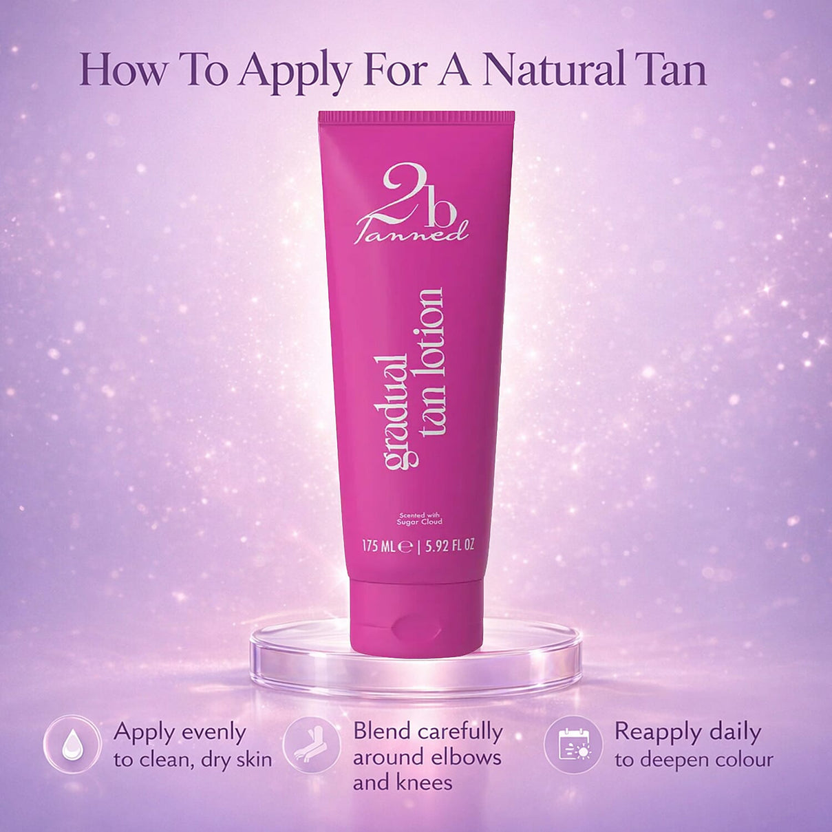 Set of 2 2bTanned SPF50 Glow (50ml) &amp; Gradual Tanning Lotion (175ml) 221309654 6