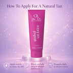 Set of 3 2bTanned – Gradual Tanning Lotion (175ml), Self Tanning Water (100ml) & Honey Drops for Self Tanning (50ml).
