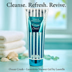Set of 2 Laurelle Ocean Crush & Sweet Romance Shower Gel 250ml (Body Wash | Coconut & Vanilla)