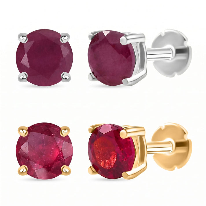 Poke Free Solitaire Stud Duo: Citrine November Birthstone 221312203 1