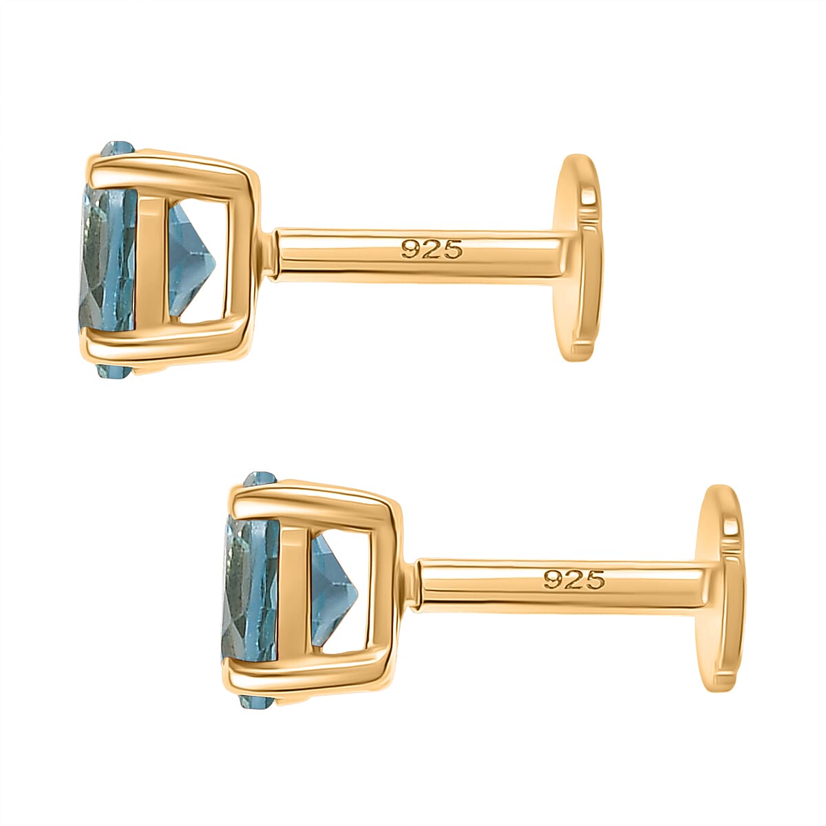 Poke Free Solitaire Stud Duo: Citrine November Birthstone 221312203 3