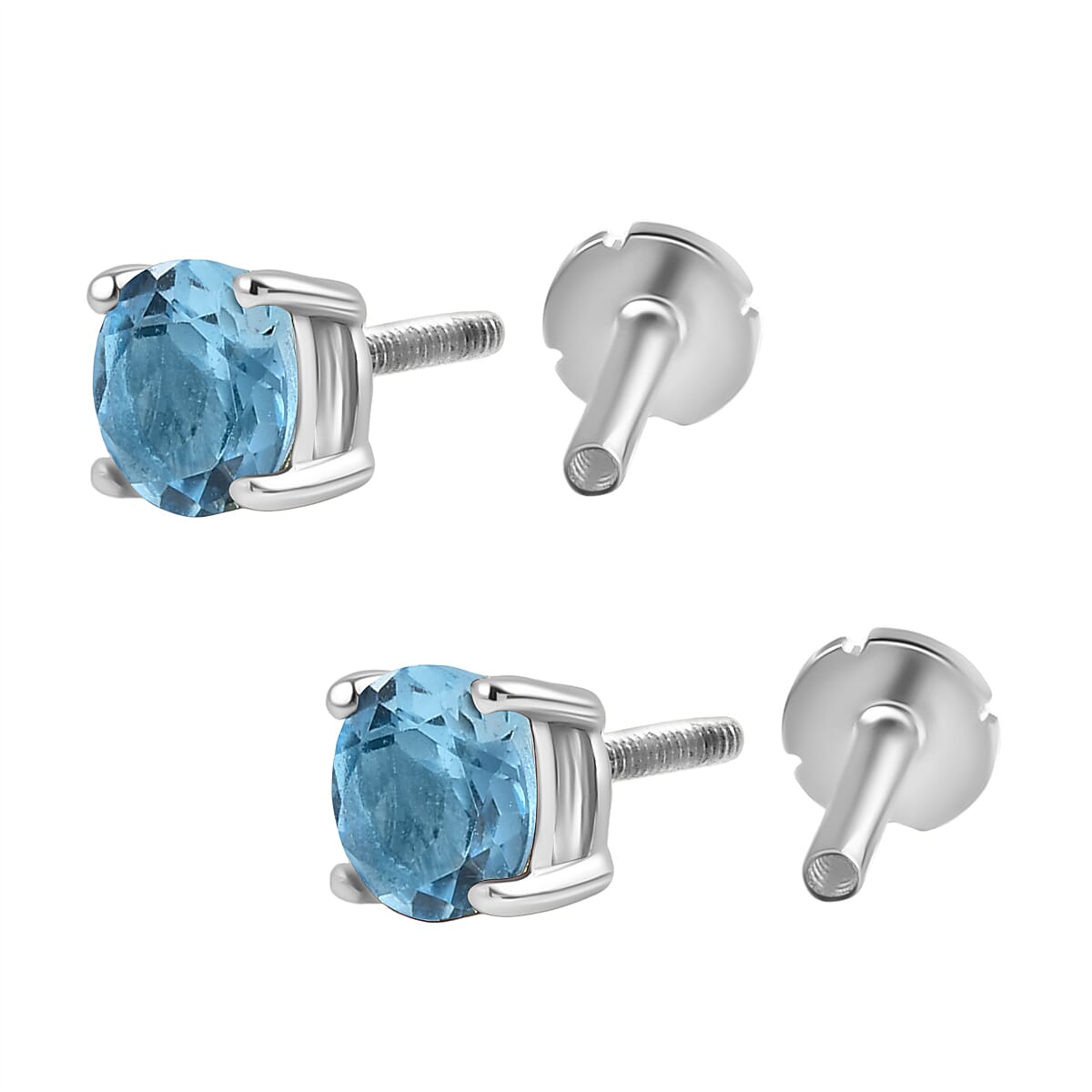 Poke Free Solitaire Stud Duo: Citrine November Birthstone 221312203 4