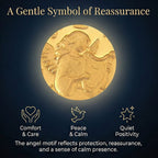 Set of 2 - 24K Yellow Gold (99.9% Purity) Angel Embossed Collectable (39.80 x 25.60 MM) (Each 10mg)