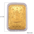 Set of 2 - 24K Yellow Gold (99.9% Purity) Angel Embossed Collectable (39.80 x 25.60 MM) (Each 10mg)