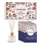 Set of 2 Livmore Jasmine and Rose Vanilla Home Fragrance Set