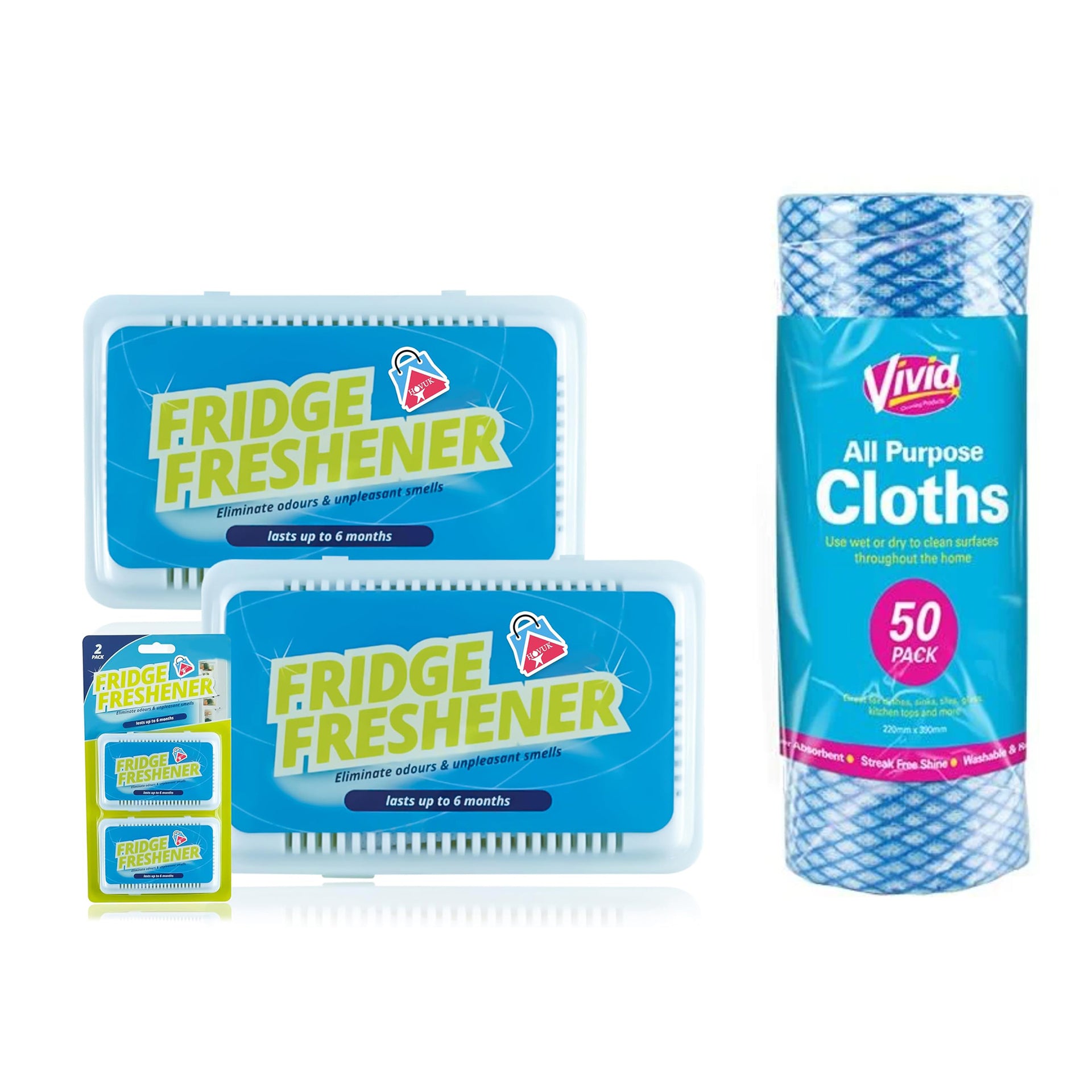 Value Bundle of Fridge Freshner &amp; Multi Purpose Cloth 221316811 0