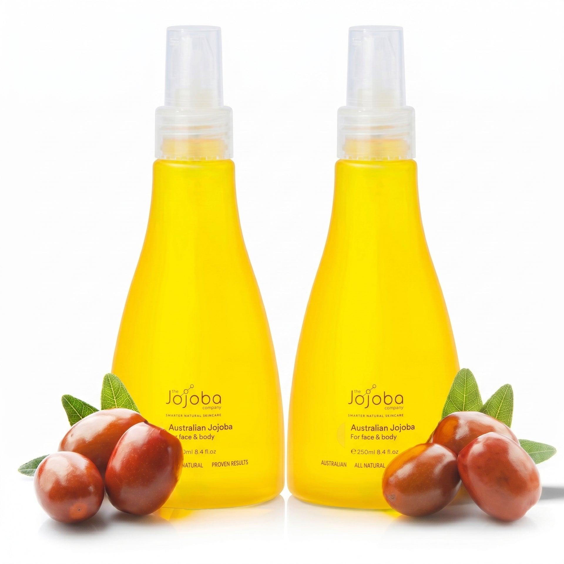Set of 2 - 100% Natural Organic and Australian Jojoba Cold Pressed Oil (250ml each) 221317483 0