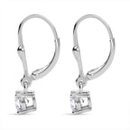 D'Joy Moissanite Solitaire Stud Earrings Bundle in 18K Yellow Gold Plated & Rhodium Plated Sterling Silver_221318052