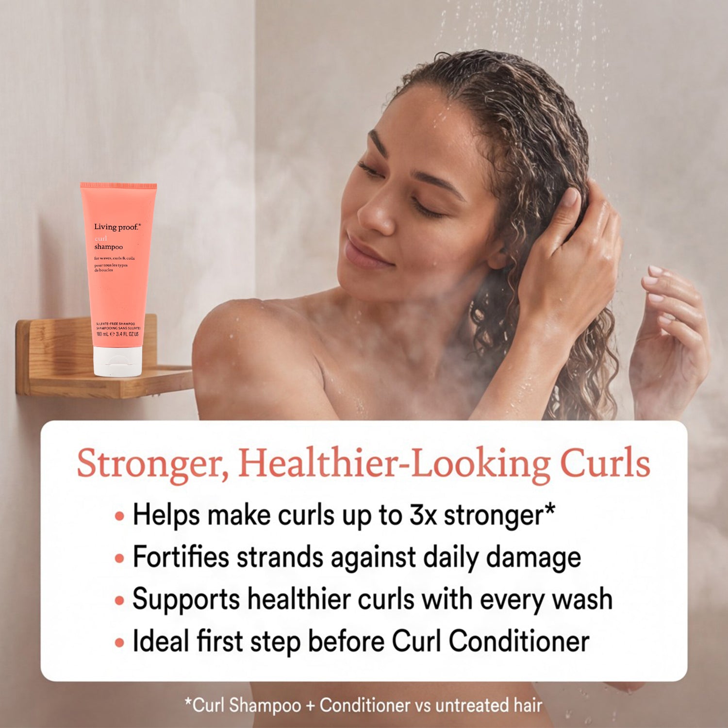 Set of 2 Living Proof Curl Shampoo &amp; Conditioner (100ml each) 221326362 1