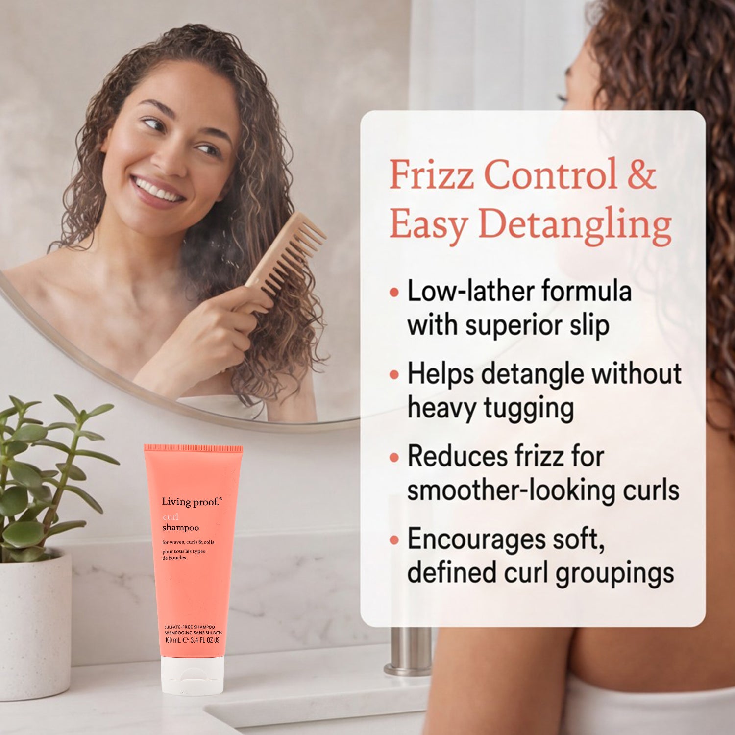 Set of 2 Living Proof Curl Shampoo &amp; Conditioner (100ml each) 221326362 3