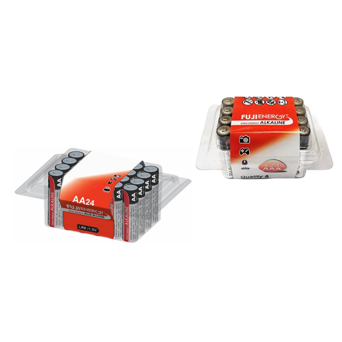Bundal -  AA and AAA  High Energy Alkaline Batteries 221328642 0