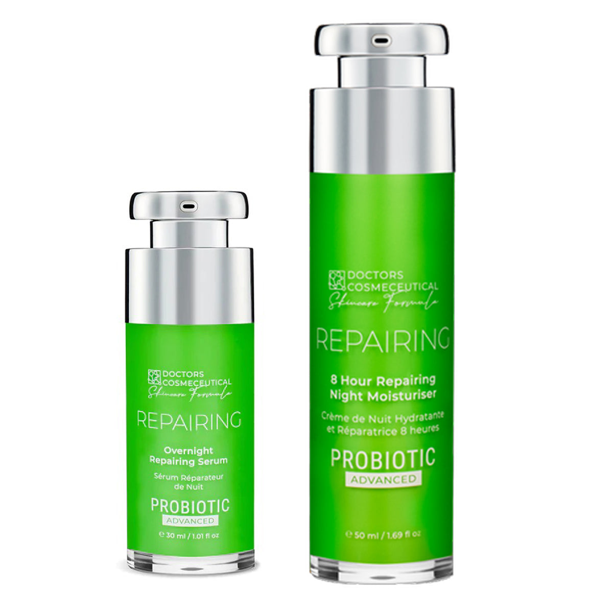 Doctors Formula Probiotics ADVANCED Repairing Night Skincare Set - 30ml Serum &amp; 50ml Moisturiser 221331446 0