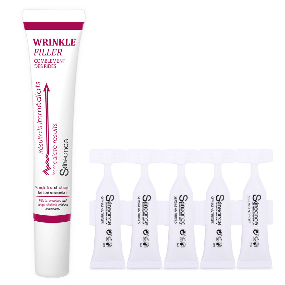 Bundle Deal- Skineance Magic Serum and Wrinkle Filler, Smoothes Fine Lines &amp; Wrinkles Immediately. 221332786 0