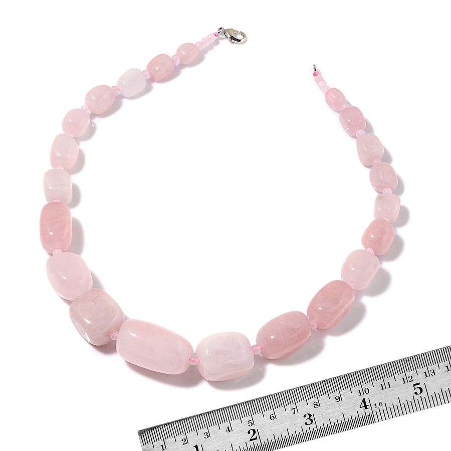 Rose Quartz Necklace (Size 20) 819.8 Ct 2229168 2