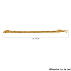 Royal Bali Collection - 22K Vermeil Yellow Gold Plated Sterling Silver Dragon Head Bracelet (Size - 8),  Silver Wt. 31.95 Gms.