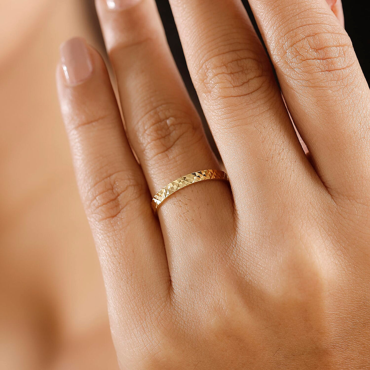 22K Yellow Gold Band Ring 8019848 3