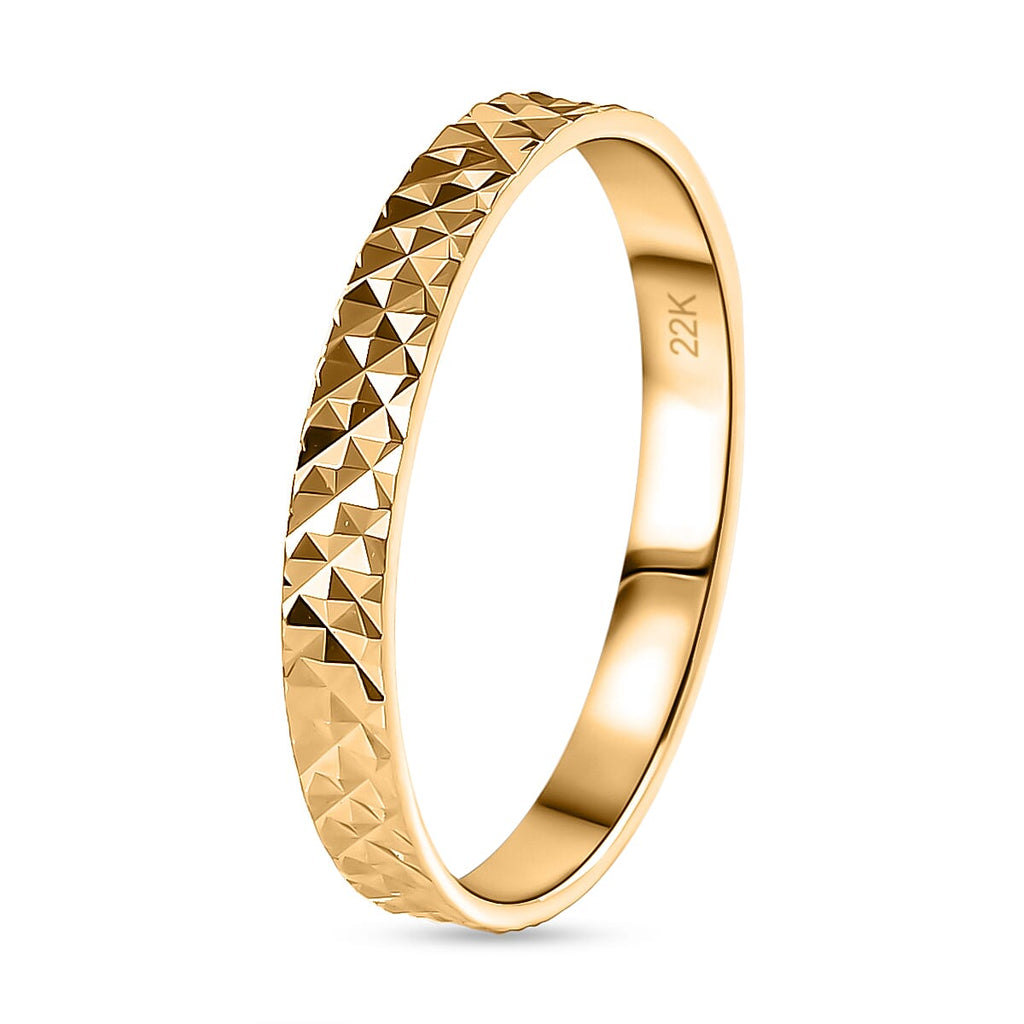 22K Yellow Gold Band Ring