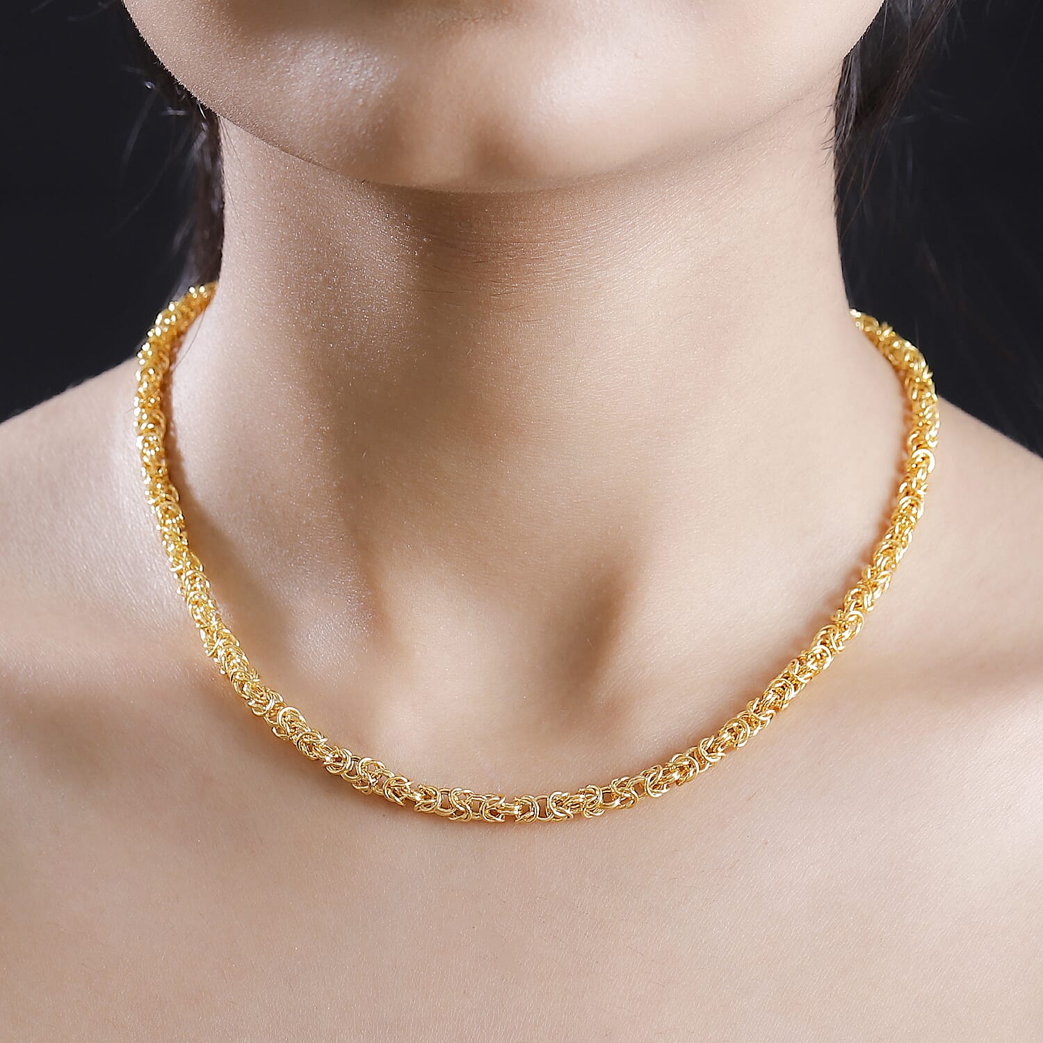 22K Yellow Gold Byzantine Necklace (Size - 20), Gold Wt. 12.74 Gms 8019440 3
