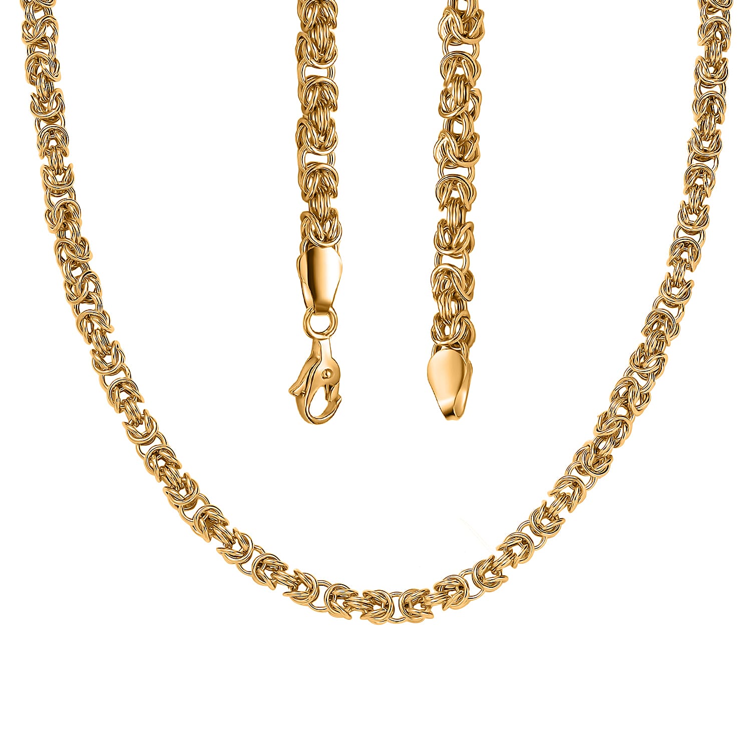 22K Yellow Gold Byzantine Necklace (Size - 20), Gold Wt. 12.74 Gms 8019440 5