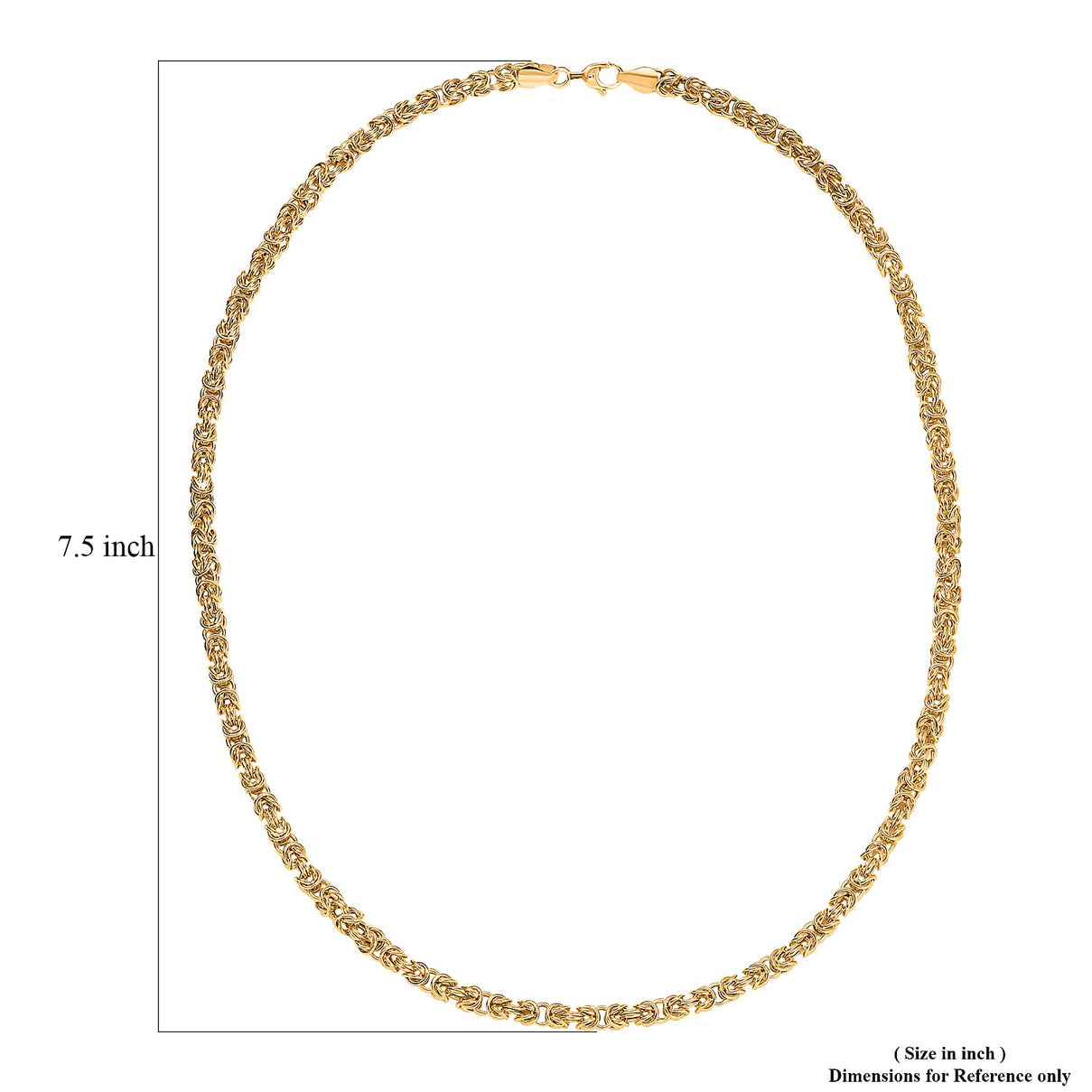 22K Yellow Gold Byzantine Necklace (Size - 20), Gold Wt. 12.74 Gms 8019440 7