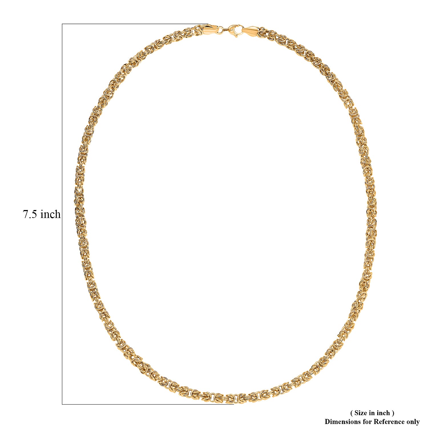 22K Yellow Gold Byzantine Necklace (Size - 20), Gold Wt. 12.74 Gms 8019440 7