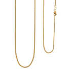 22K Yellow Gold Franco Necklace (Size - 20)