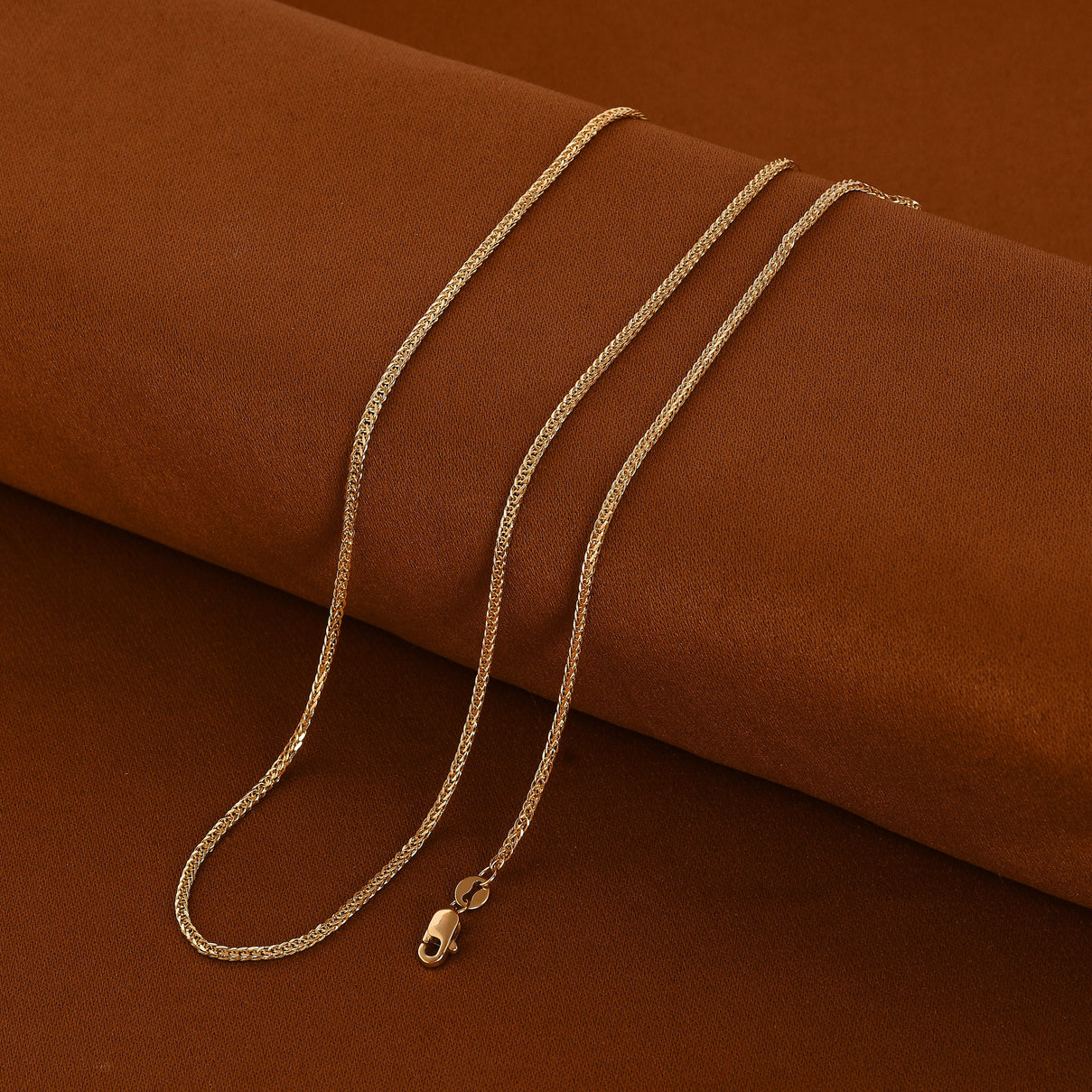 22K Yellow Gold Franco Necklace (Size - 20) 7656911 2