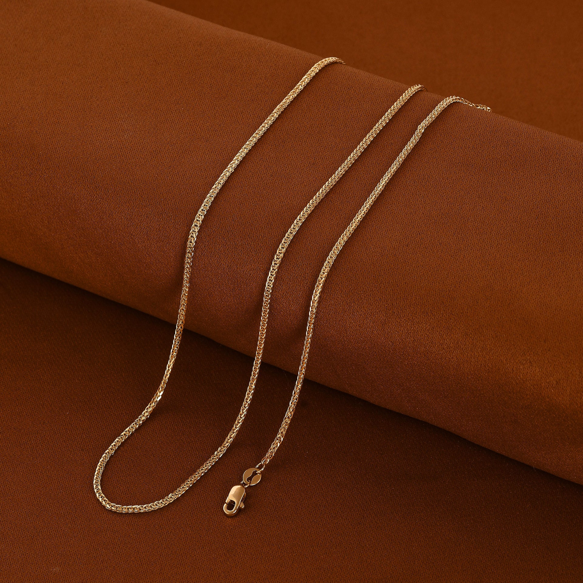 22K Yellow Gold Franco Necklace (Size - 20) 7656911 2