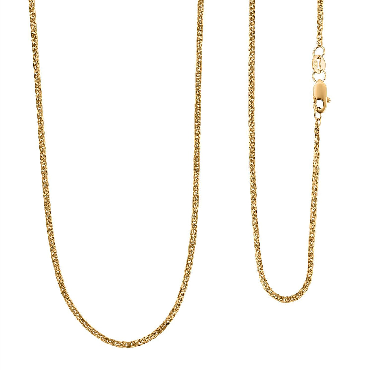 22K Yellow Gold Spiga Necklace (Size - 20) 7748057 2