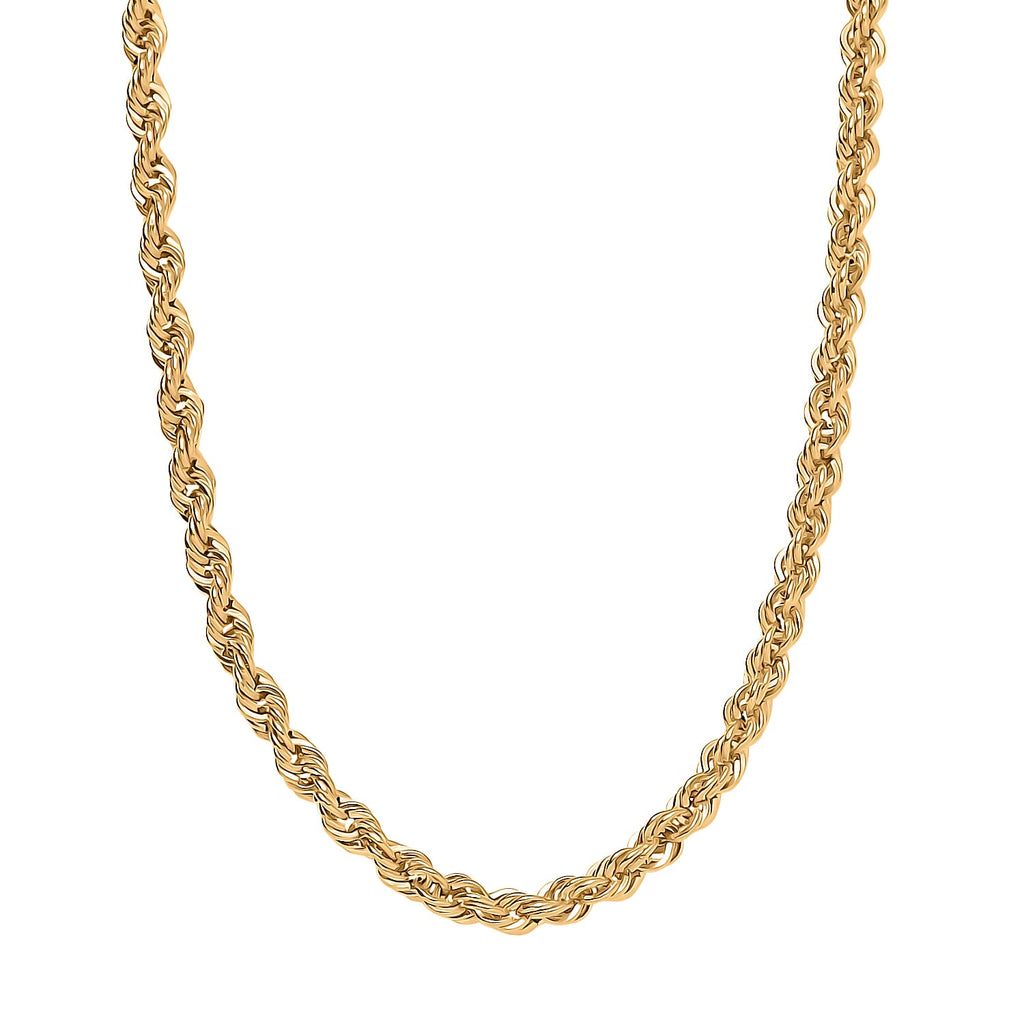 One Time Offer - 22K (91.6% Pure Gold) Yellow Gold Rope Necklace (Size - 20), Gold Wt. 4.42 Gms.