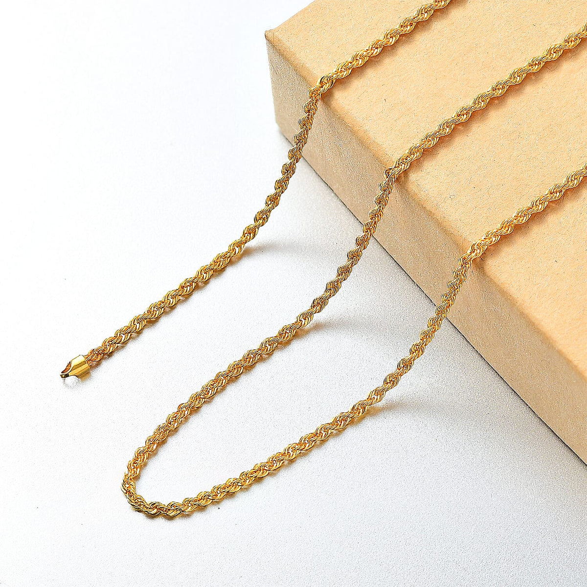 One Time Deal - 22K Yellow Gold (91.6 Purity) Rope Necklace (Size - 20) 7817299 2