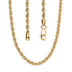 One Time Offer - 22K (91.6% Pure Gold) Yellow Gold Rope Necklace (Size - 20), Gold Wt. 4.42 Gms.