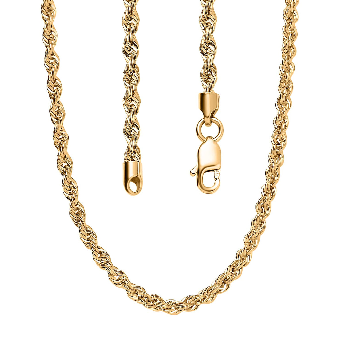 One Time Deal - 22K Yellow Gold (91.6 Purity) Rope Necklace (Size - 20) 7817299 3