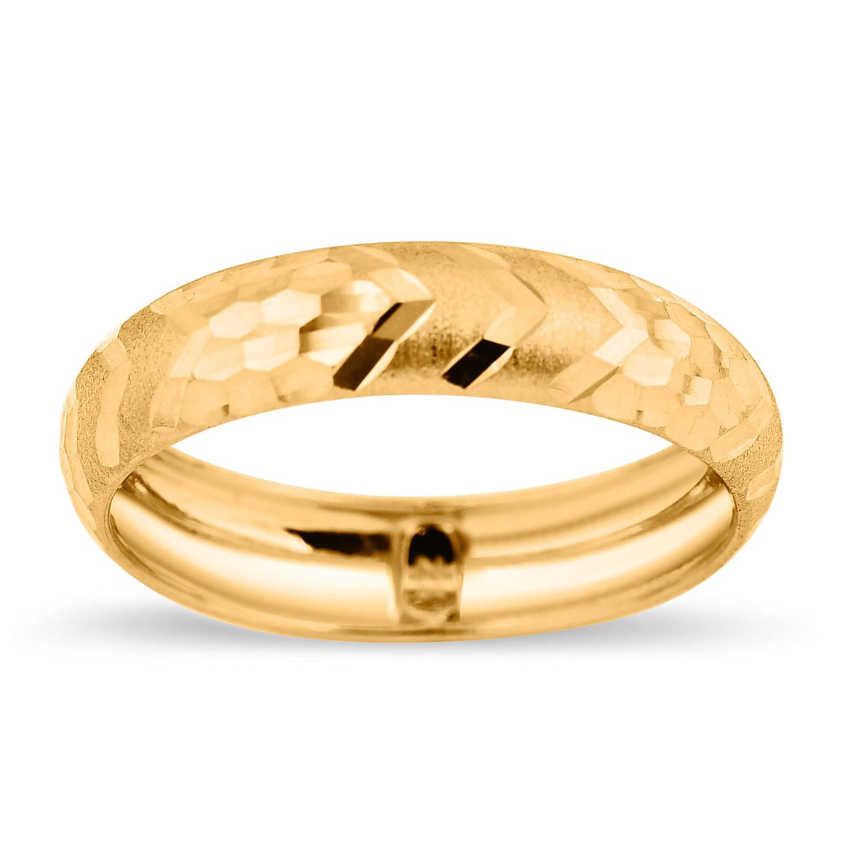 JCK Vegas Deal - 22K (91.6% Purity) Yellow Gold Diamond-Cut Band Ring 7748126 3