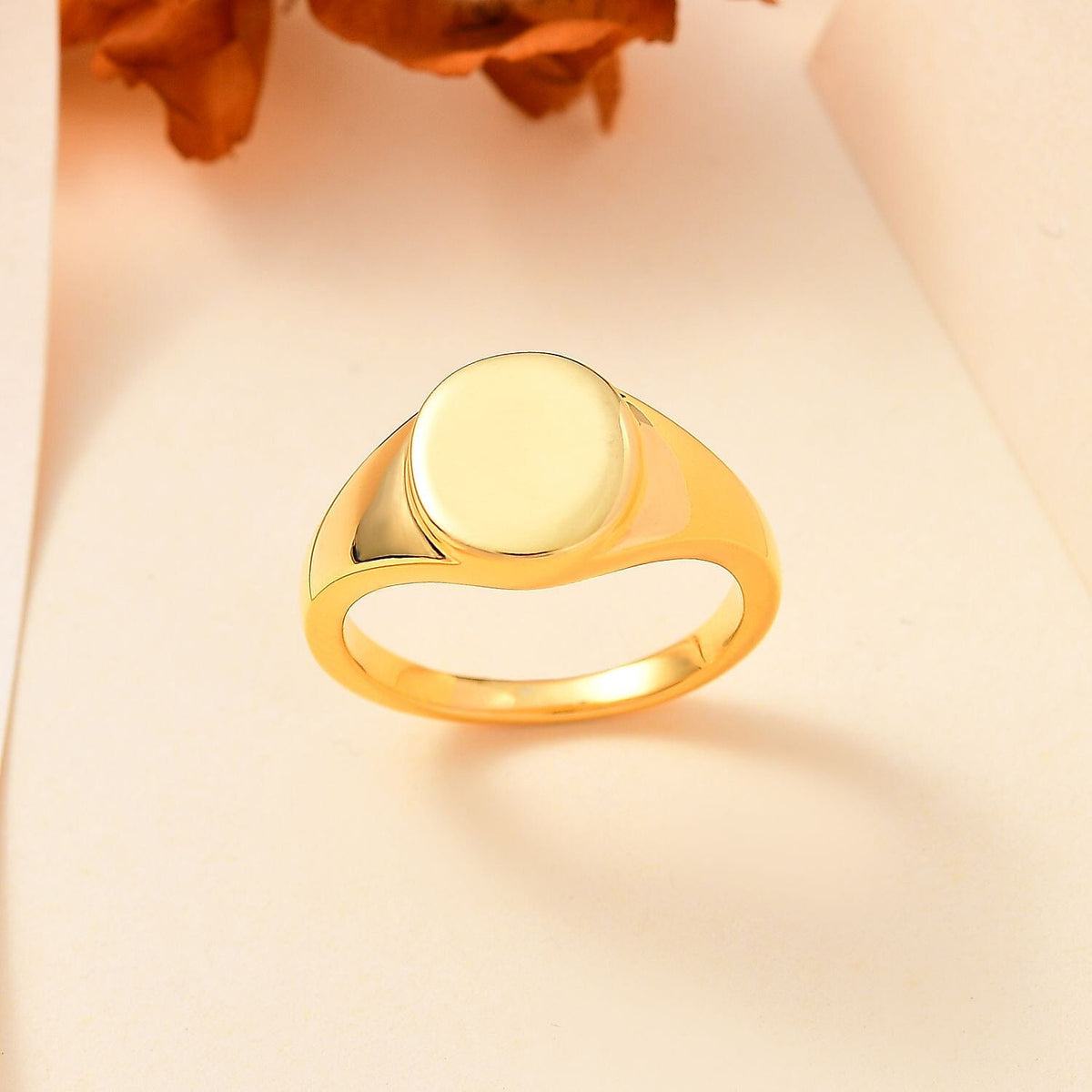 JCK Vegas Mega Closeout - 22K Yellow Gold Signet Ring (91.6% Gold Purity) 7852342 1