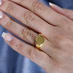 JCK Vegas Mega Closeout - 22K Yellow Gold SIGNET Ring (91.6% Gold Purity)