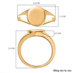 JCK Vegas Mega Closeout - 22K Yellow Gold SIGNET Ring (91.6% Gold Purity)