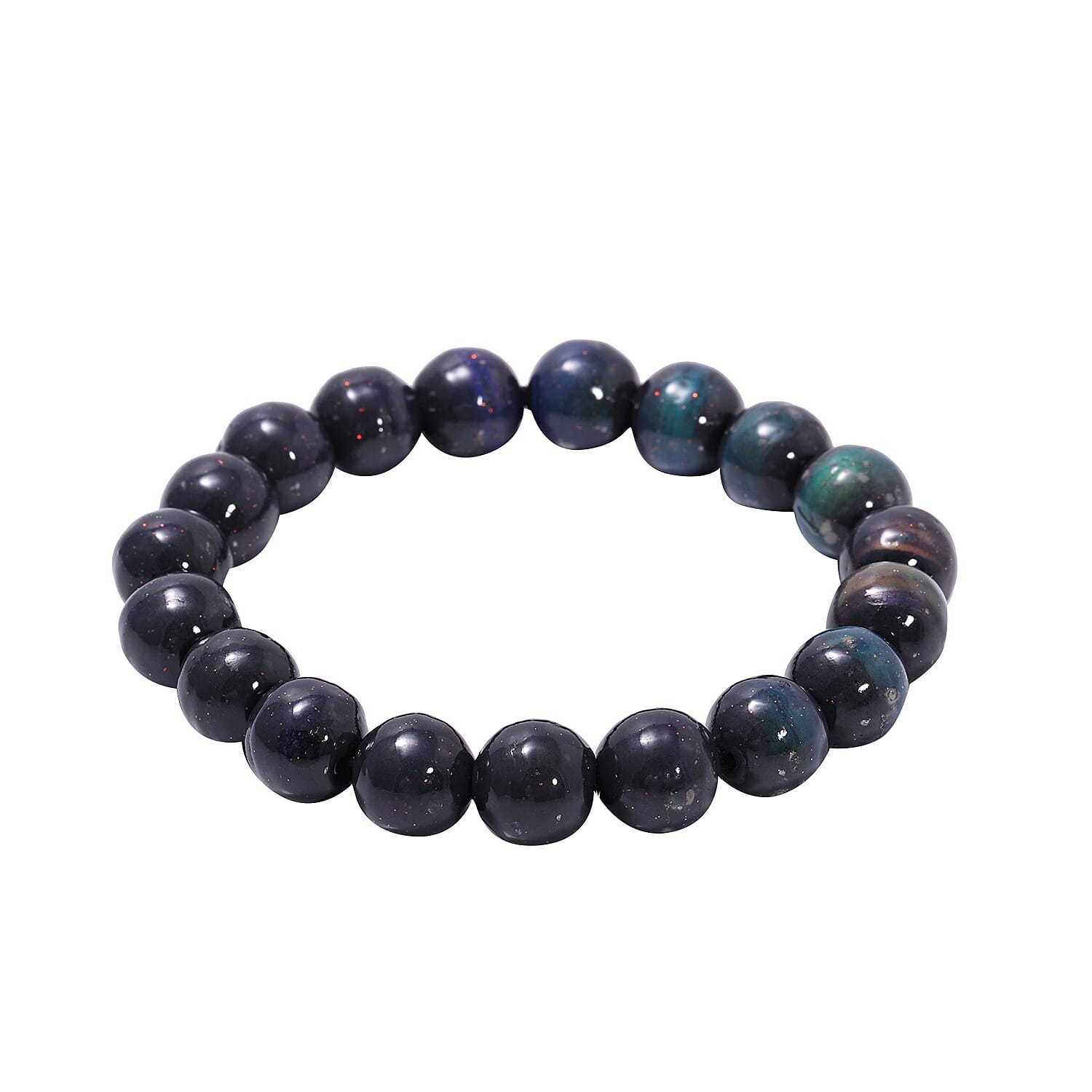 235 Ct. Hematite Mood Change Beaded Stretchable Bracelet 6.25 Inches 3739506 0
