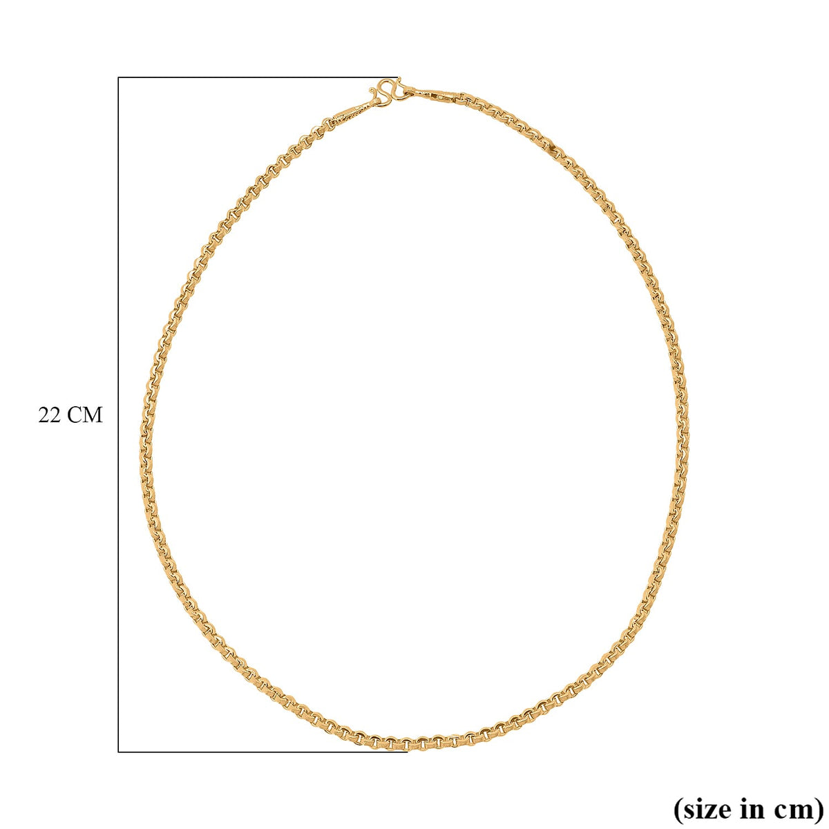 23K Yellow Gold ( 95.8% Purity) Designer Necklace with S-Clasp 18 Inch 8321686 7