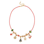 JEWELLERY ADVENT CALENDAR- 24 Piece Set - White Crystal, Multi Colour Glass Bracelet (Size 7.5 - 2 Ext), Necklace (Size 20 - 2 Ext),