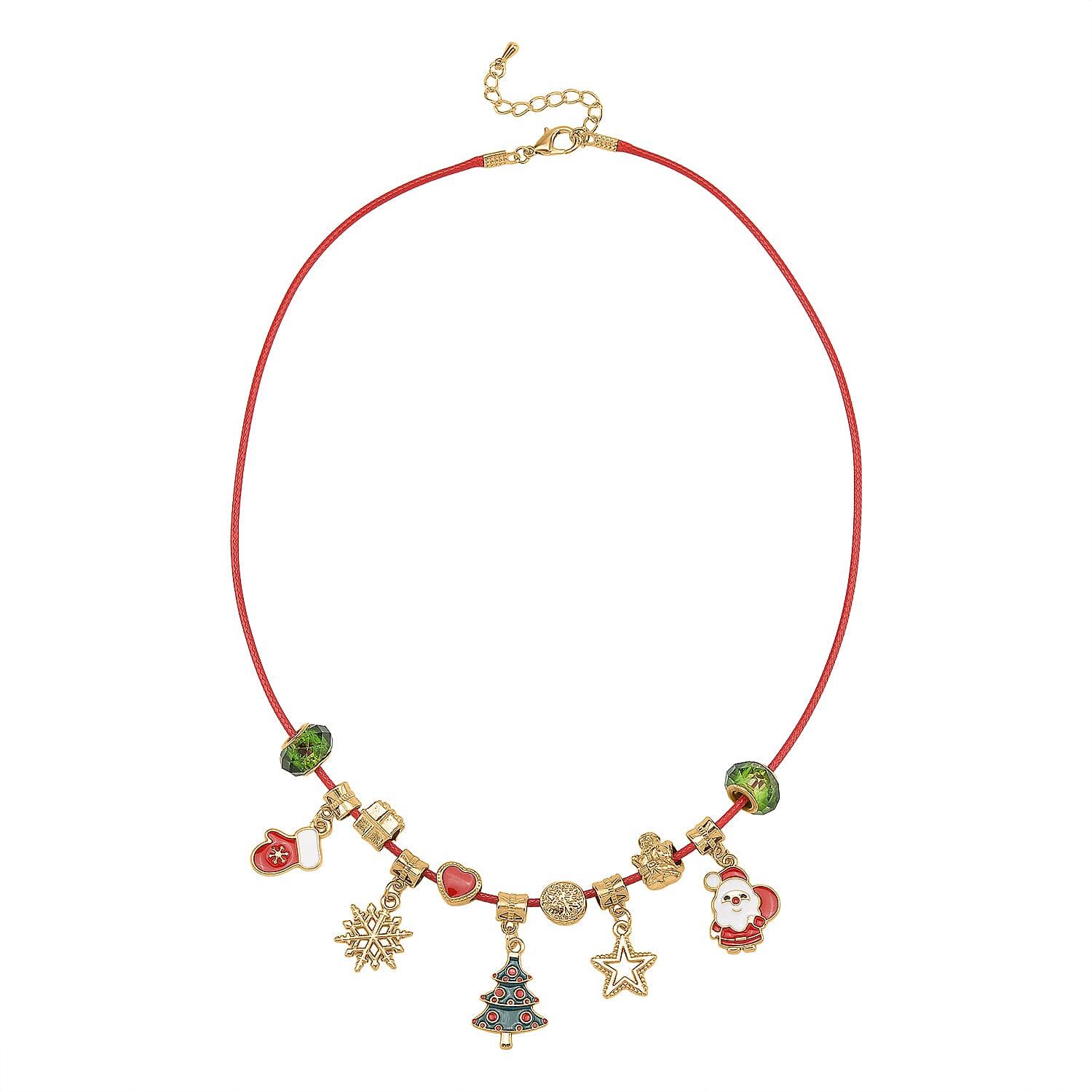JEWELLERY ADVENT CALENDAR- 24 Piece Set - White Crystal, Multi Colour Glass Bracelet (Size 7.5 + 2 Ext), Necklace (Size 20 + 2 Ext), V32513713 3