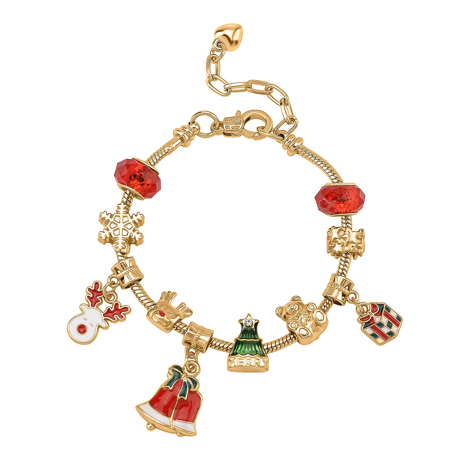 JEWELLERY ADVENT CALENDAR- 24 Piece Set - White Crystal, Multi Colour Glass Bracelet (Size 7.5 + 2 Ext), Necklace (Size 20 + 2 Ext), V32513713 4