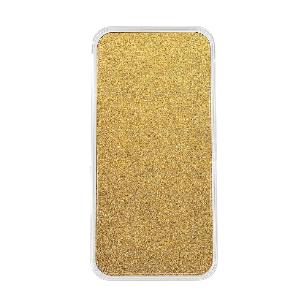 24K Gold Bar (99.9% Purity) Fu Symbol & Dragon Collectable - Symbolizing Happiness, Health & Good Fortune - (15.5 x 7.5 CM)