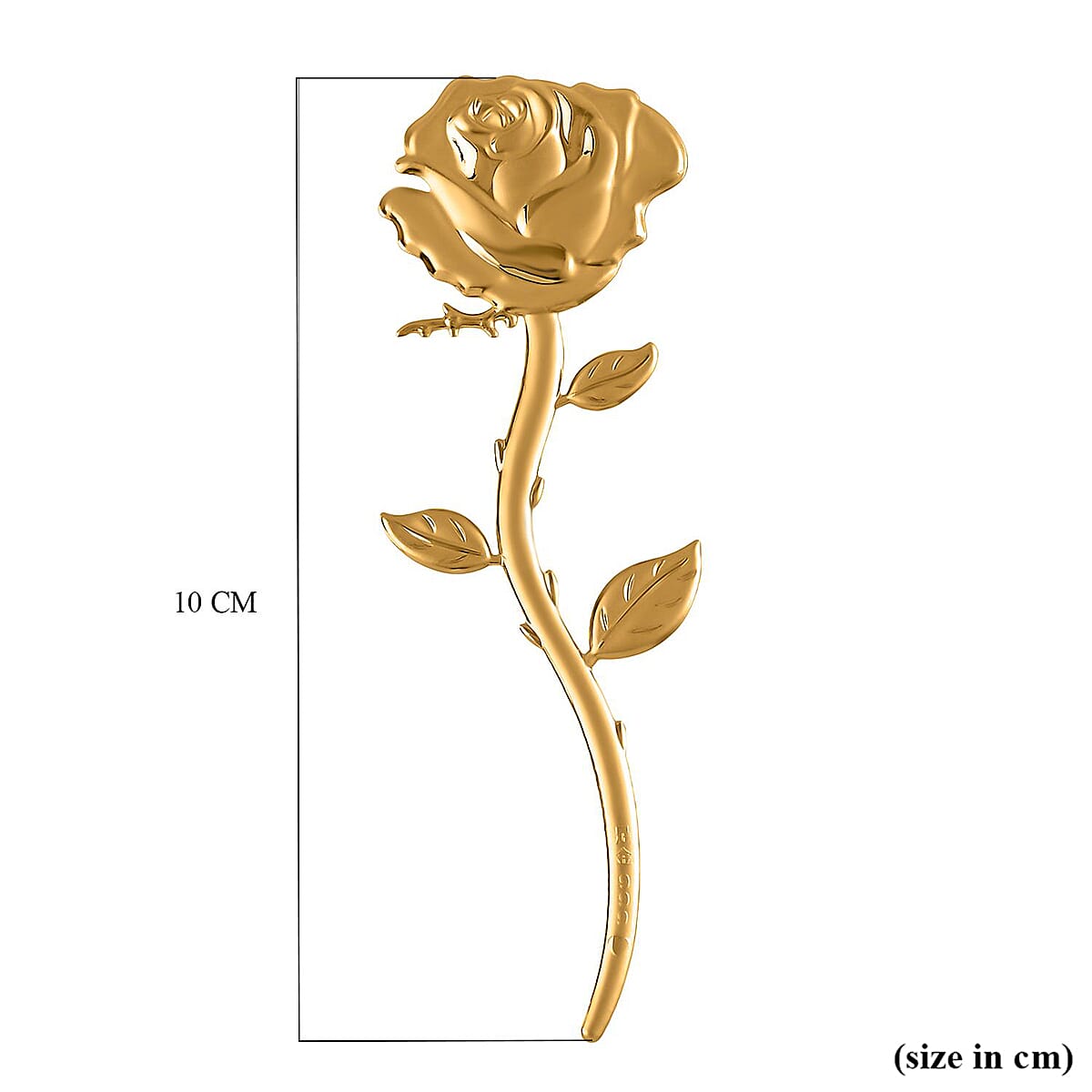 24K Yellow Gold Rose 8050099 5