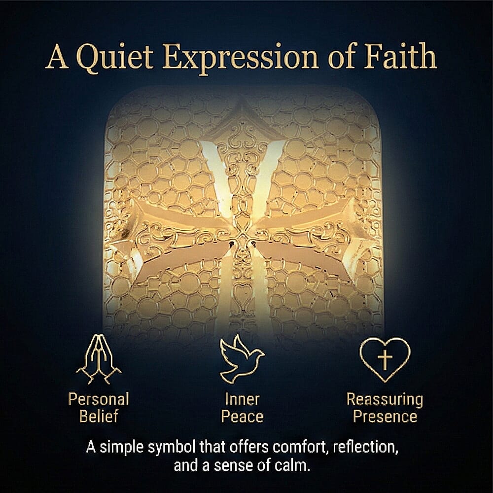 24K Yellow Gold Embossed Cross Foil (39.80 MM x 25.50 MM) 8321343 3