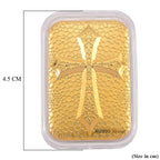 24K Yellow Gold Embossed Cross Foil (39.80 MM x 25.50 MM)