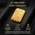 24K Yellow Gold (99.9% Purity) Embossed Squirrel Collectible (39.70 x 25.50 MM)